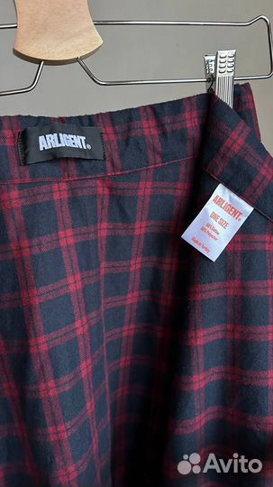 Клетчатая юбка-саронг