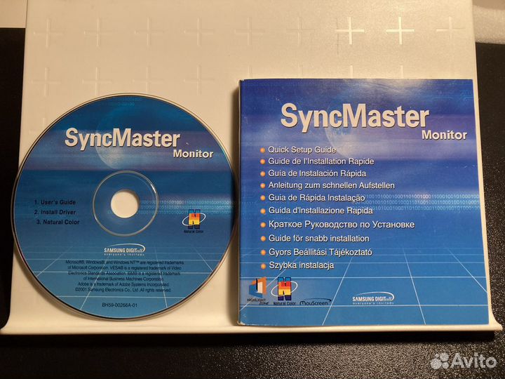 Установочный диск для SyncMaster Monitor + мануал
