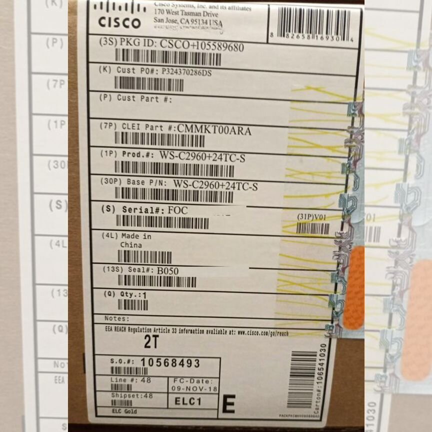 [WS-C2960] Коммутатор Cisco +24tc-S Ws-C2960