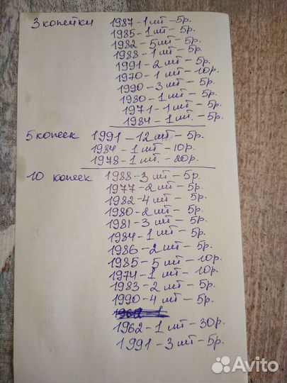 Лот монет СССР 196 штук, можно по отдельности