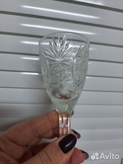 Хрустальные рюмки на ножке СССР