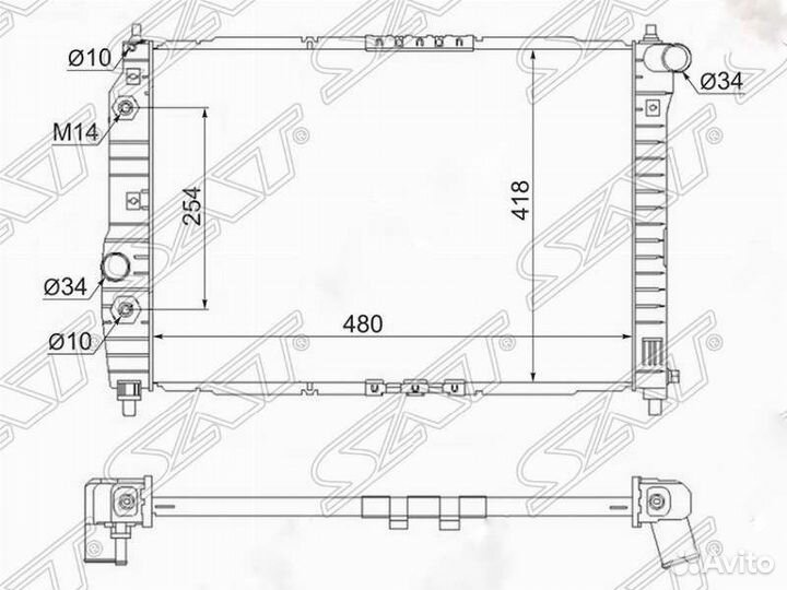 Радиатор Chevrolet Aveo T250 1.2/1 4 AT