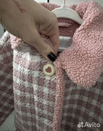 Пальто 116 - 122 девочке теплое