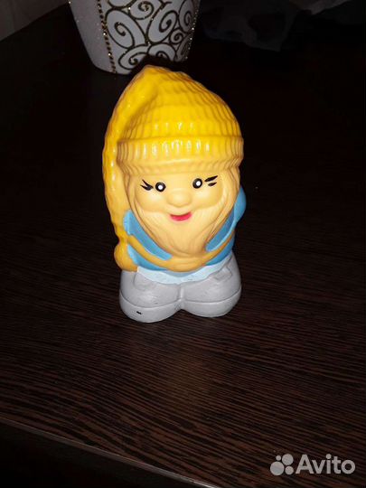 Старинный резиновый петух клоун и другие