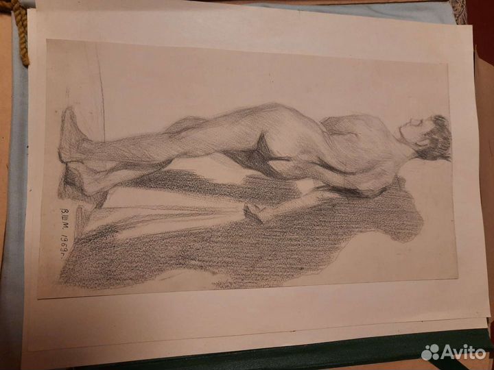 Эскизы, зарисовки (карандаш) СССР