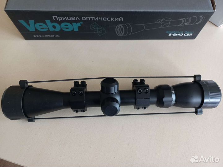 Прицел оптический Veber храбрый заяц 3-9x40 свr