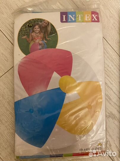 Жилет надувной 2 шт, нарукавники и мяч новые