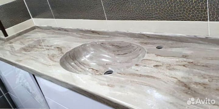 Столешница для кухни из искусственного камня