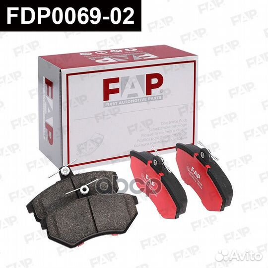 Колодки тормозные передние FDP0069-02 FAP