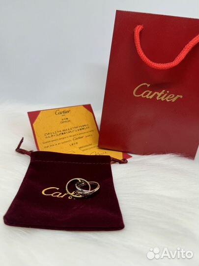 Cartier trinity кольцо