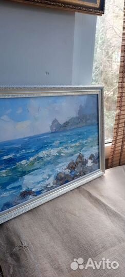 Картина маслом на холсте. Море. Пейзаж 
