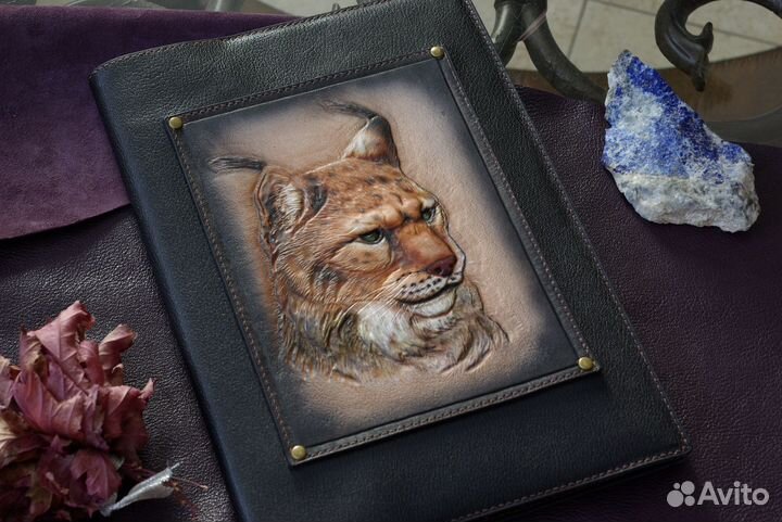 Блокнот А4, ежедневник. Кожа. На заказ. Hand Made