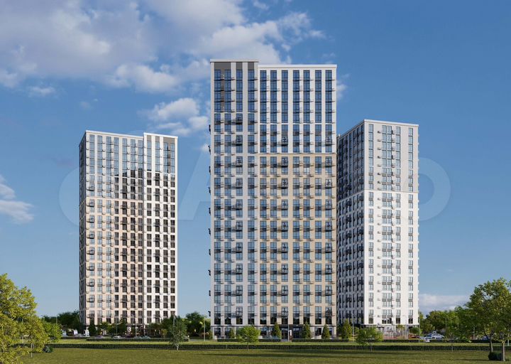3-к. квартира, 65 м², 2/25 эт.