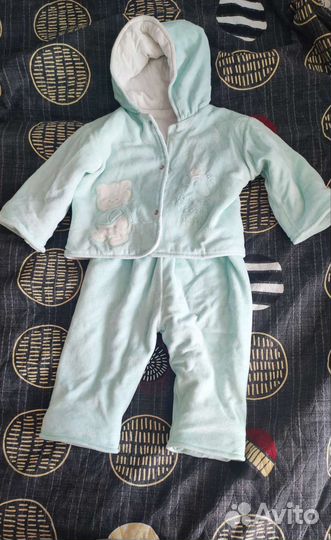 Костюм плюшевый демисезонный 74-80