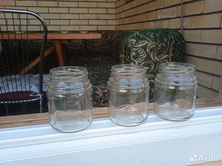 Банки стеклянные 350 мл., новые