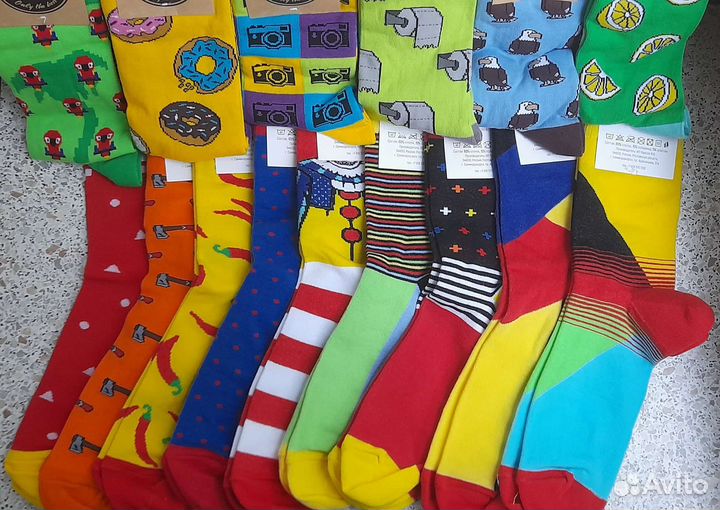 Носки мужские цветные (41-45 размер)