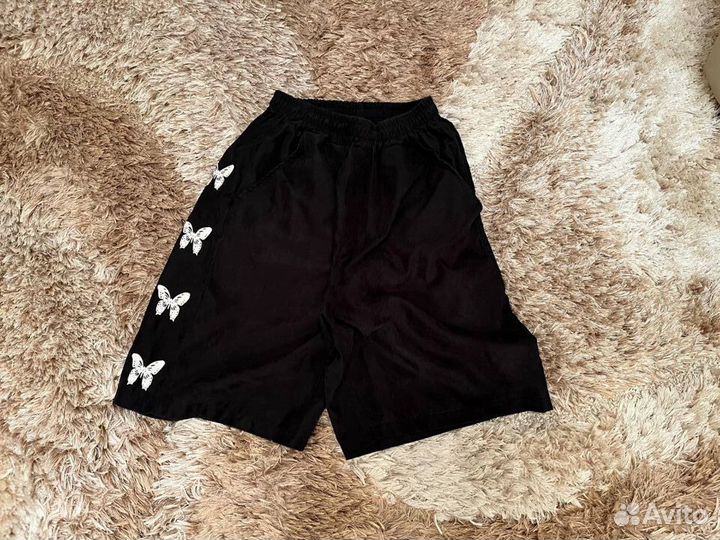 Шорты С принтом бабочек
