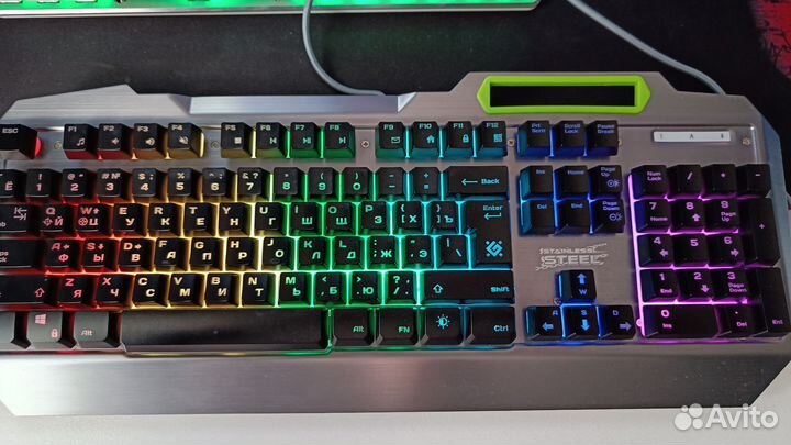 Игровая клавиатура Defender мембранная RGB