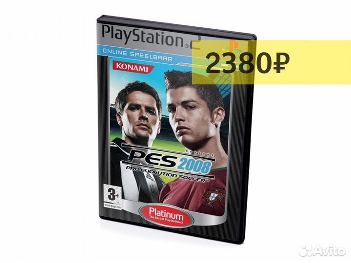 Pro Evolution Soccer 2008 Platinum, б/у, английски