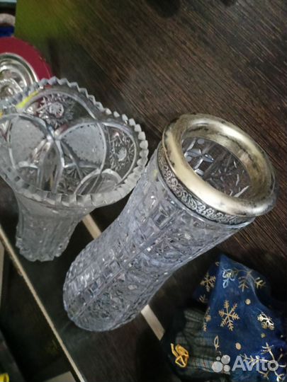 Хрустальная ваза
