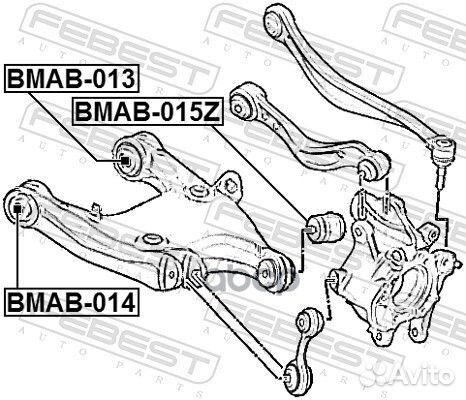 Сайлентблок заднего нижнего рычага bmab013 Febest