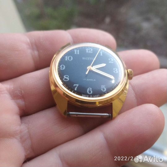 Часы СССР Восток Советские позолоченные
