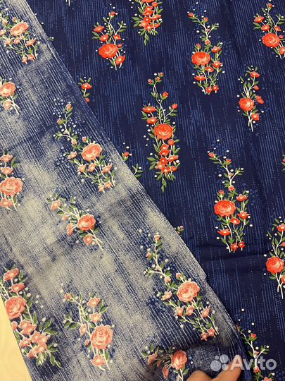 Отрез ткани ситец СССР