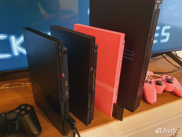 Sony PS2 slim и fat