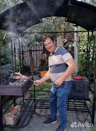 Мангал кованый с крышей