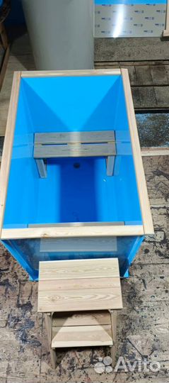 Купель прямоугольная из полипропилена