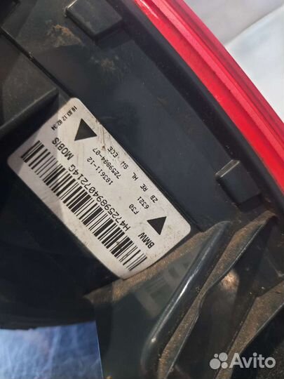 Задний фонарь бмв 3 2014г