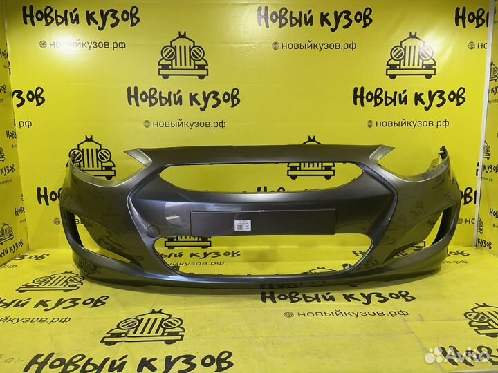 Бампер передний Hyundai Solaris 10-14 серый