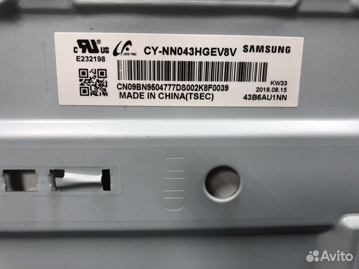 Подсветка в сборе тв Samsung ue43nu