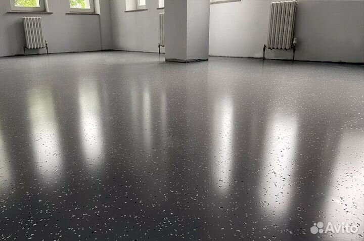 Полимерный пол. Ремонт полимерных полов. Шлифовка