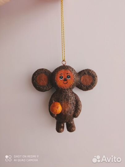 Чебурашка - ёлочная игрушка