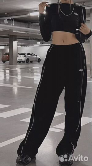 Штаны оверсайз спортивные Y2K карго винтажные