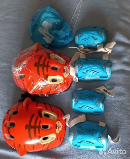 Защитный шлем для детей, наколенники