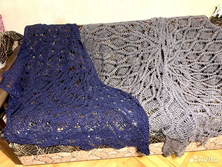 Шали покрывала скатерти - ручная вязка кружево
