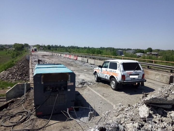 Аренда дизельного компрессора, пескоструя/молотков