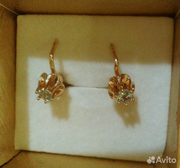 Медицинское золото,сережки