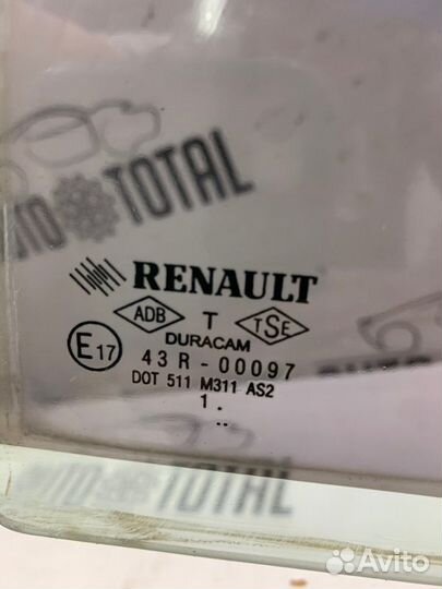 Стекло двери заднее левое Renault Symbol K7JA700
