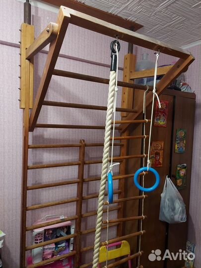 Детская шведская стенка деревянная