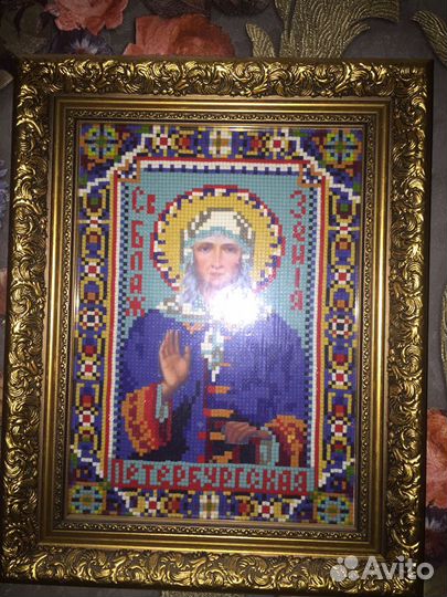 Вышивка бисером и стразами