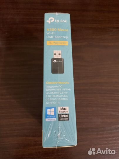 Wi fi адаптер usb TP link N300 мини (TL-WN823N)