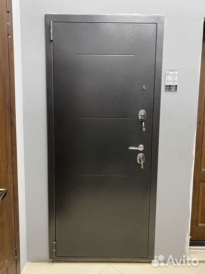 Входная дверь металлическая с зеркалом