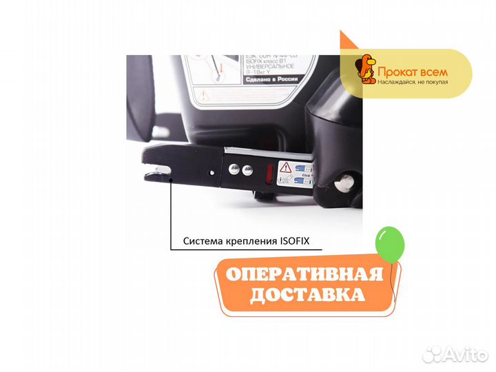 Детское автокресло 9 до 36 кг isofix