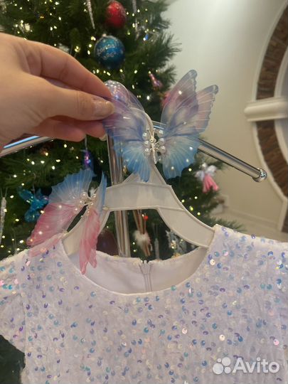 Платье праздничное новогоднее 134