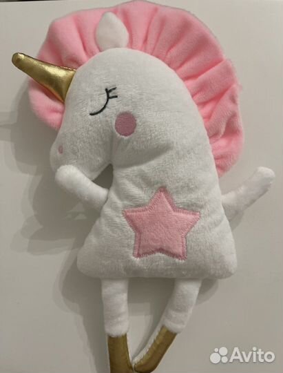 Игрушка грелка с вишневыми косточками Единорог