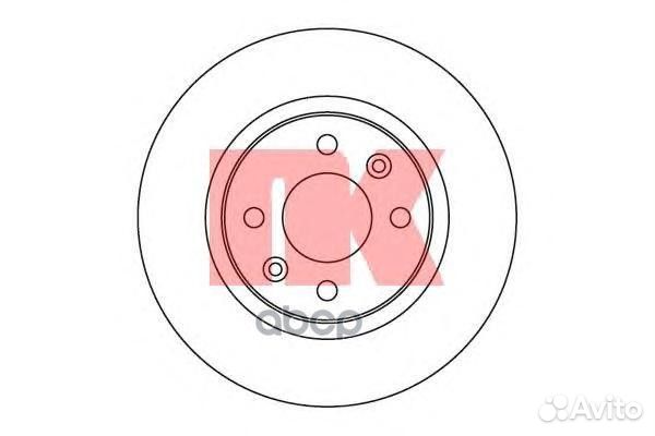 Диск тормозной 313939 Nk