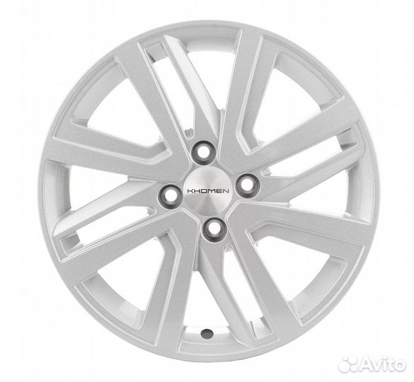 Khomen Wheels KHW1609 6x16 4x100 ET41 DIA60.1 full silver